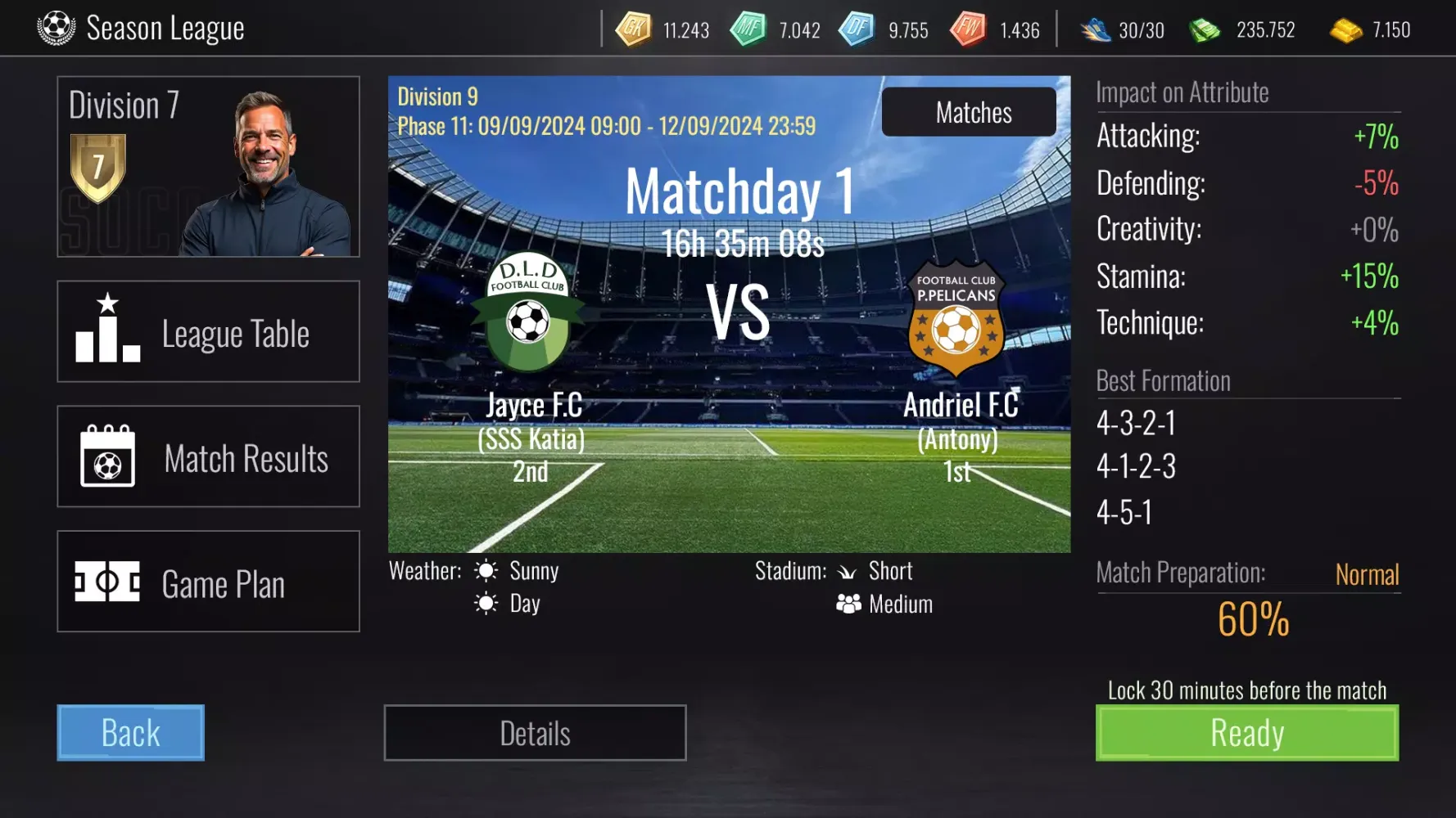 Скриншоты Soccer Dynasty: Club Manager