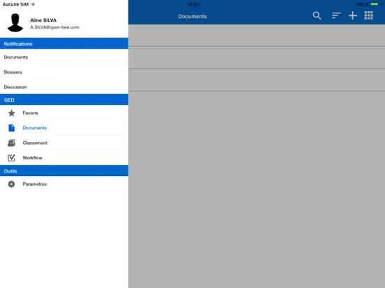 Ảnh chụp màn hình của KOMI Cloud Mobile iPad 