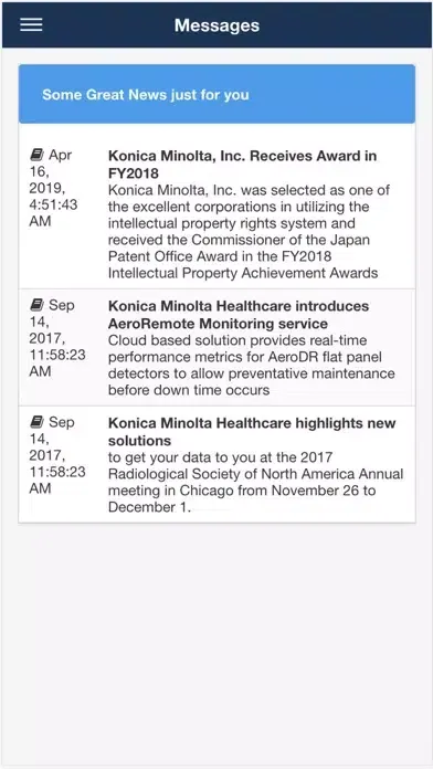 KM inTouch Screenshots