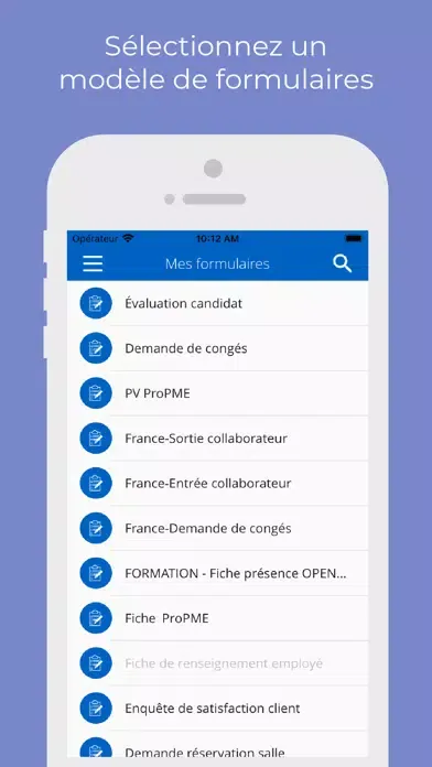 Captures d'écran de KOMI eForm