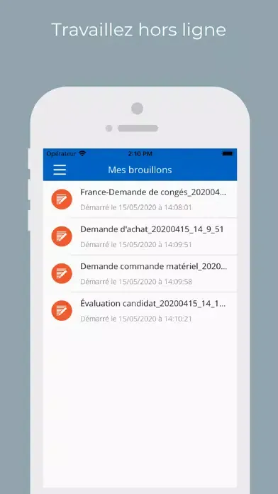 Captures d'écran de KOMI eForm