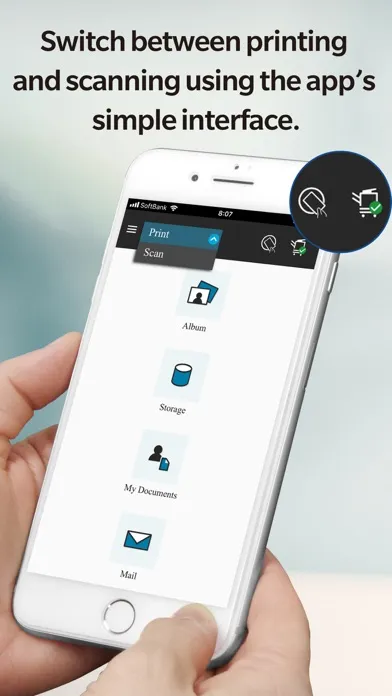 Konica Minolta Mobile Print 스크린샷