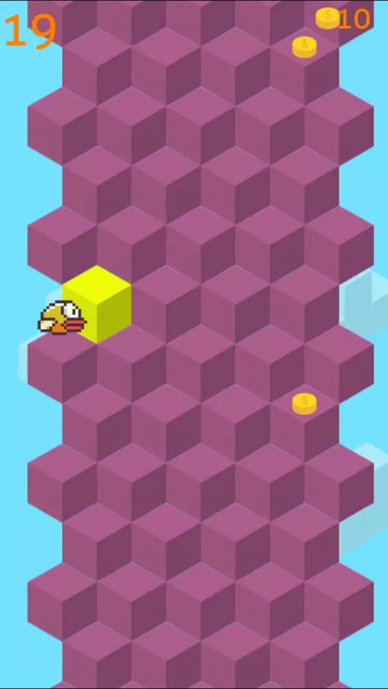 Capturas de pantalla de Flappy Qubes - A Replica of the Original Impossible Qubed Bird Game is Back