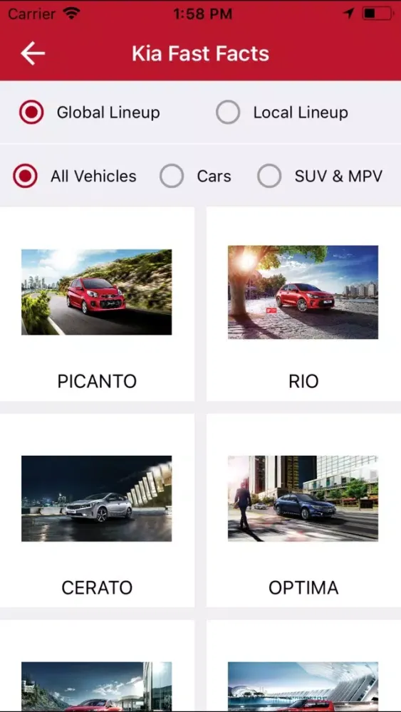 KIA Konnect سکرین شاٹس