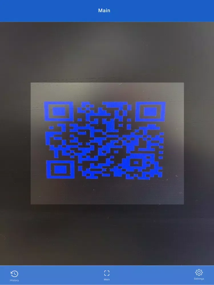 Tangkapan skrin QR Scanner Ultra iPad 