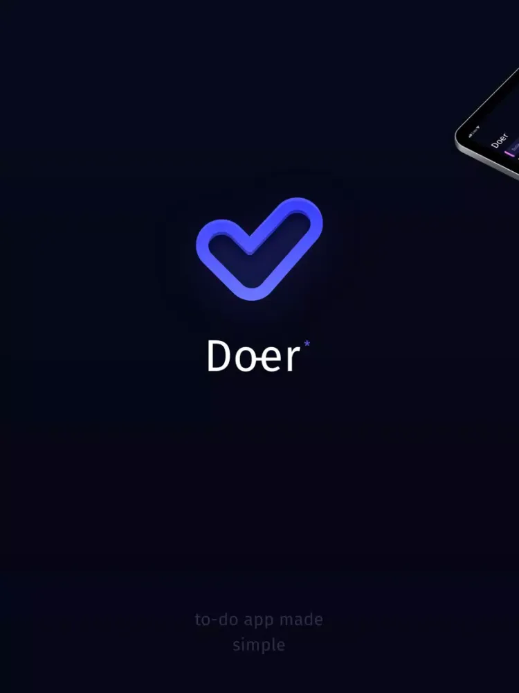 Capturas de tela do Doer – a simple to-do app iPad 