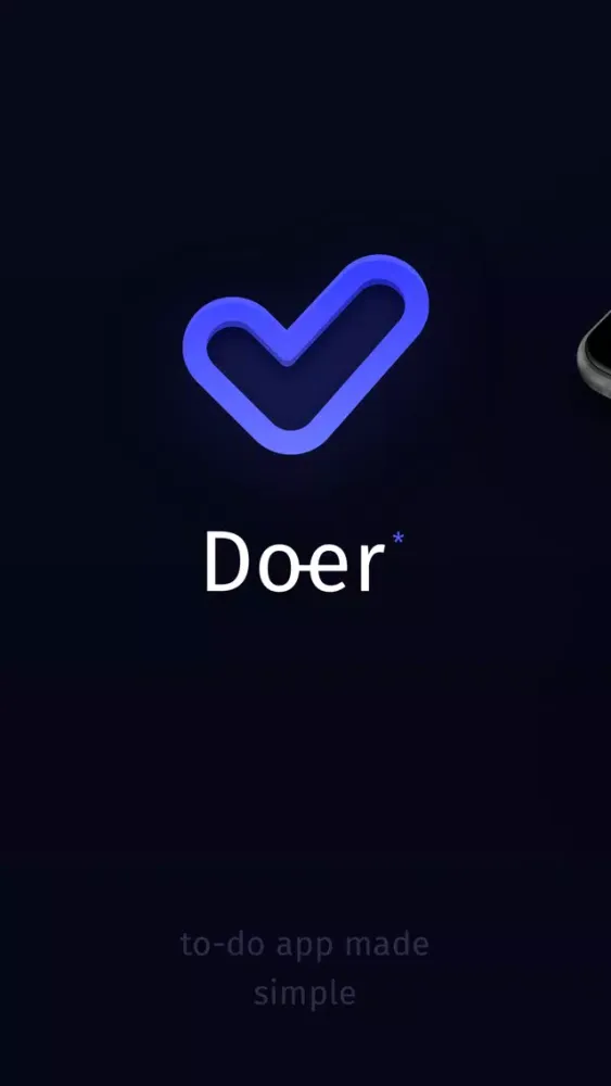 Capturas de tela do Doer – a simple to-do app