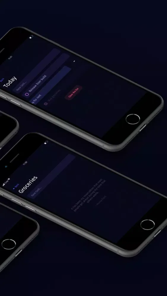 Capturas de tela do Doer – a simple to-do app