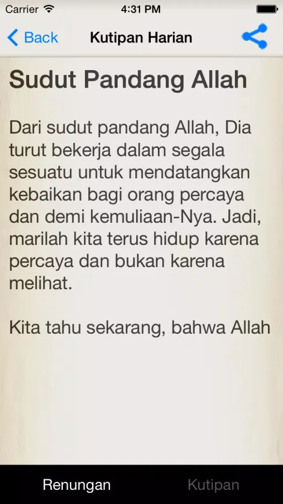 Renungan Harian - CBN Screenshots