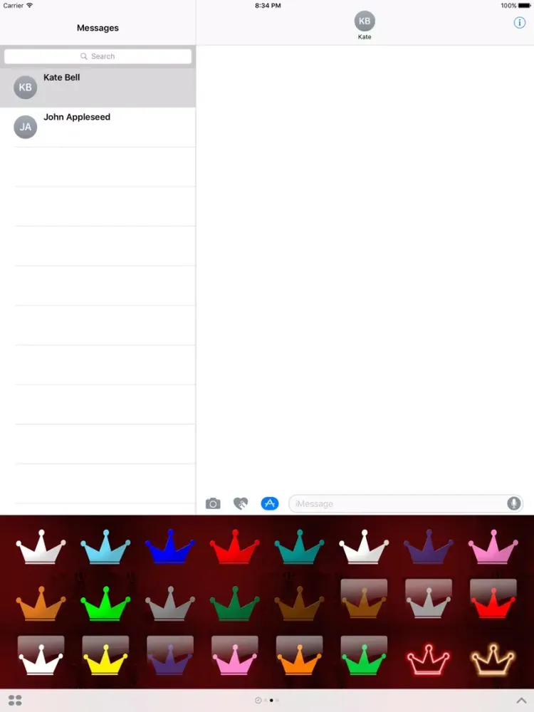 Crown Stickers by Konsole Kingz iPad  스크린샷
