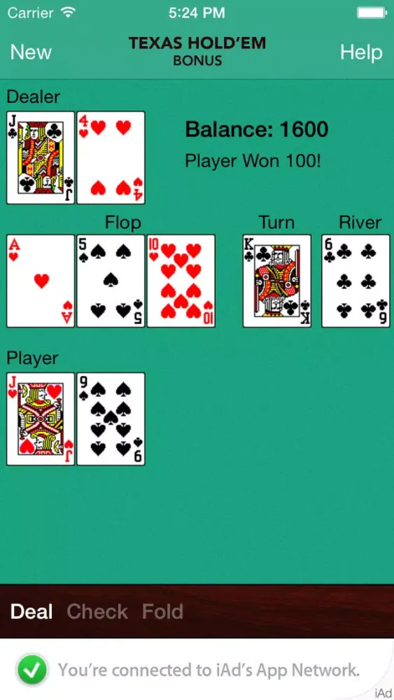 Texas Hold'em Bonus Screenshots