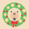 Christmas Stickers Chow Chow Christmas Stickers Chow Chow