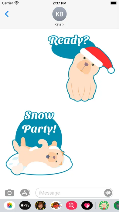 Скриншоты Christmas Stickers Chow Chow
