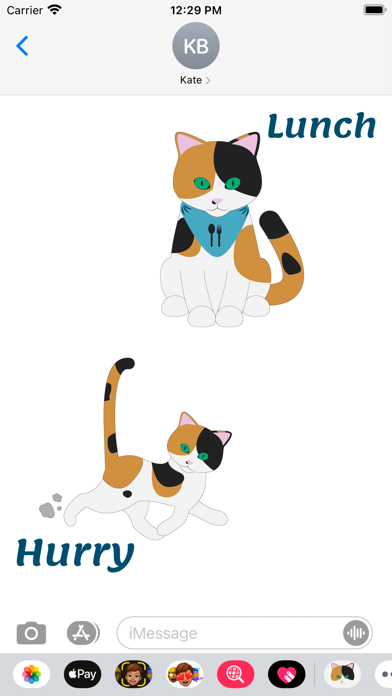 Tangkapan layar Lisa the Calico Cat Stickers