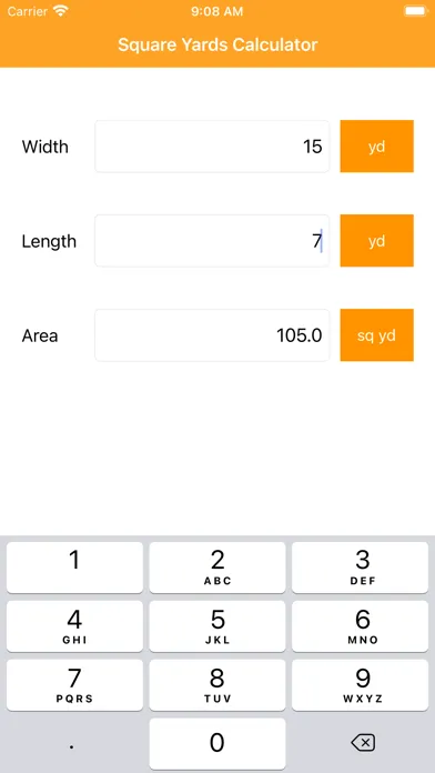 Captures d'écran de Square Yards Calculator