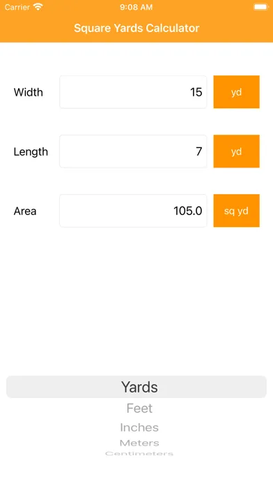 Captures d'écran de Square Yards Calculator