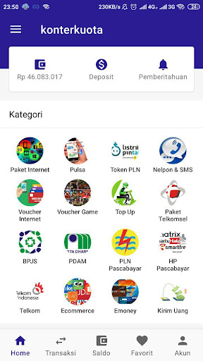 konterkuota - Isi Pulsa Kuota  Screenshots