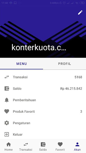 konterkuota - Isi Pulsa Kuota  Screenshots