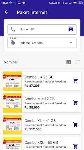 konterkuota - Isi Pulsa Kuota  Screenshots