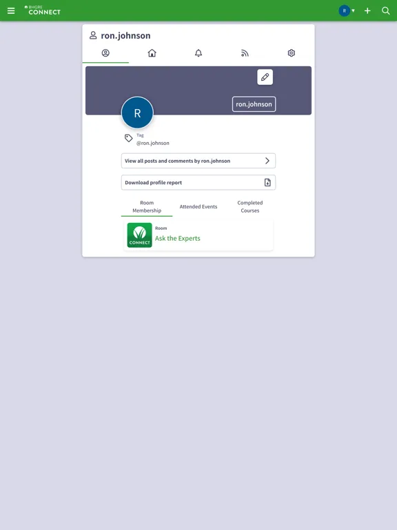 ภาพหน้าจอของ BHGRE Connect iPad 