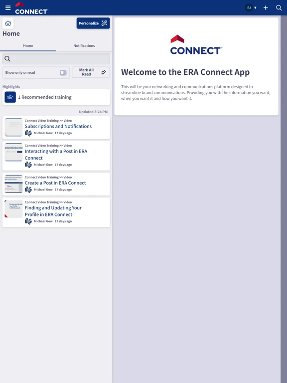 Zrzuty ekranu ERA Connect                  . iPad 