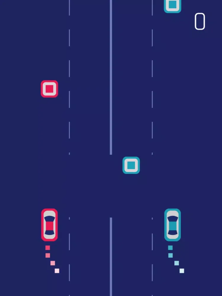 Crazy 2Cars - Addictive Challenge Fingertip Game iPad 應用截圖