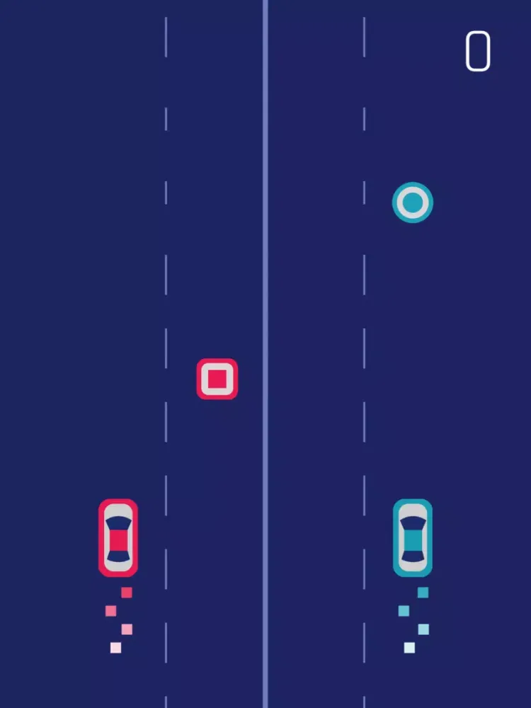 Crazy 2Cars - Addictive Challenge Fingertip Game iPad 應用截圖