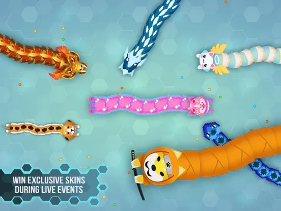 ภาพหน้าจอของ Snake.io+ iPad 
