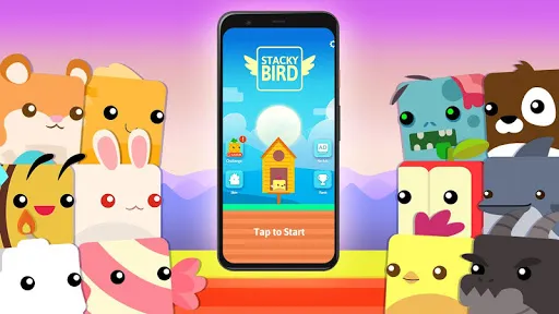 Stacky Bird: Fun Egg Dash Game स्क्रीनशॉट