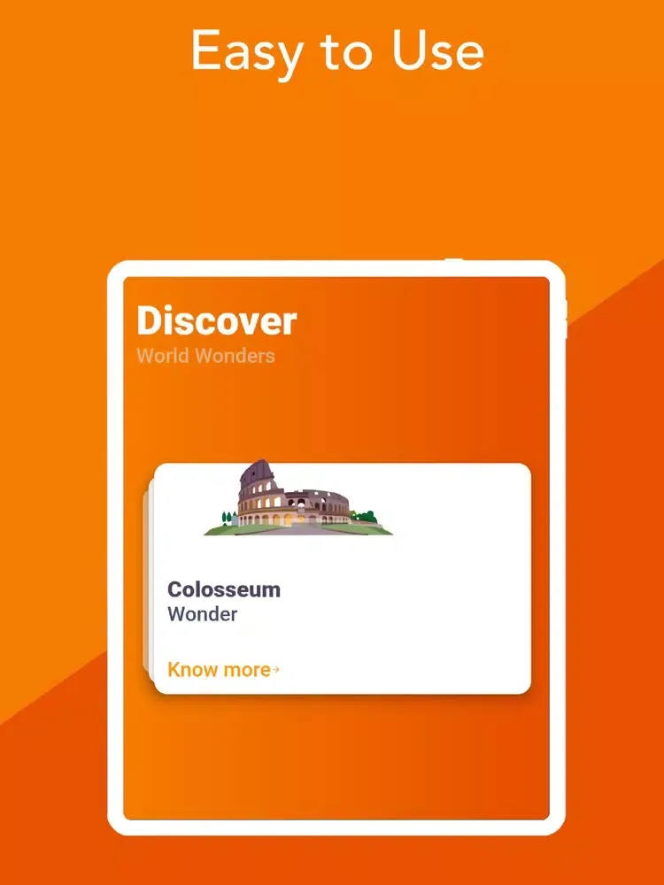 7 World Wonders For Kids iPad  スクリーンショット