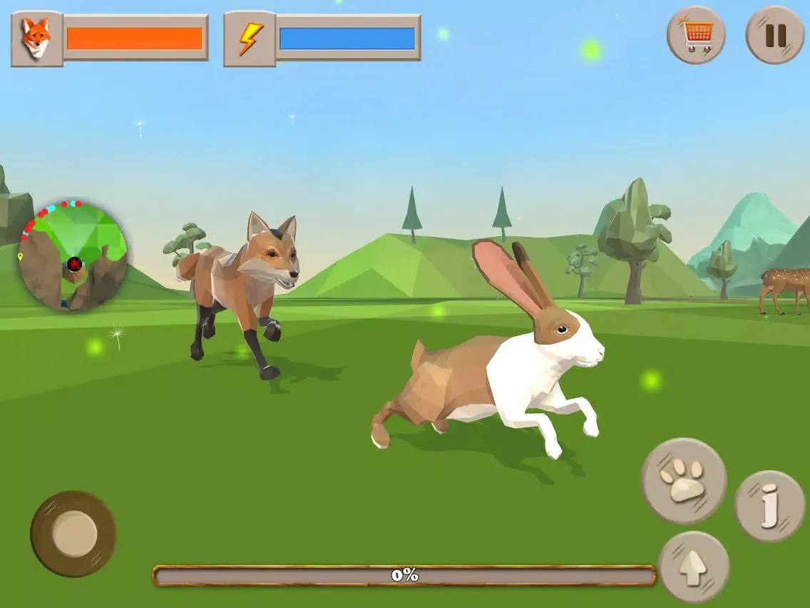 Fox Evolution - Snow 3D Forest iPad  स्क्रीनशॉट