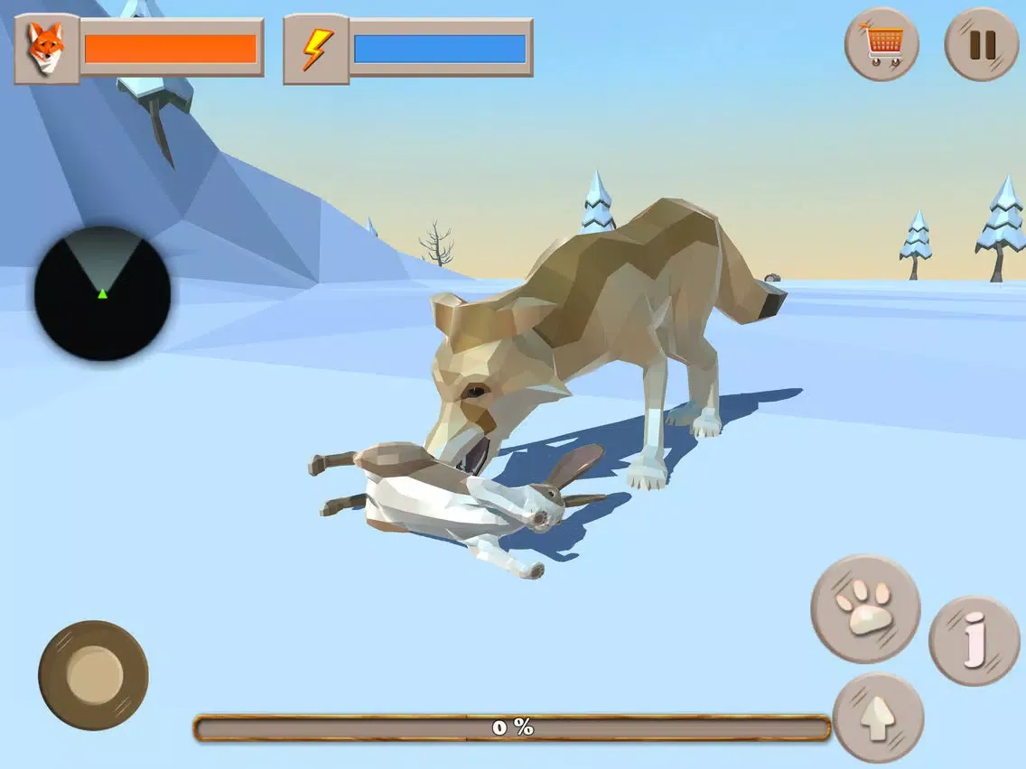 Fox Evolution - Snow 3D Forest iPad  स्क्रीनशॉट