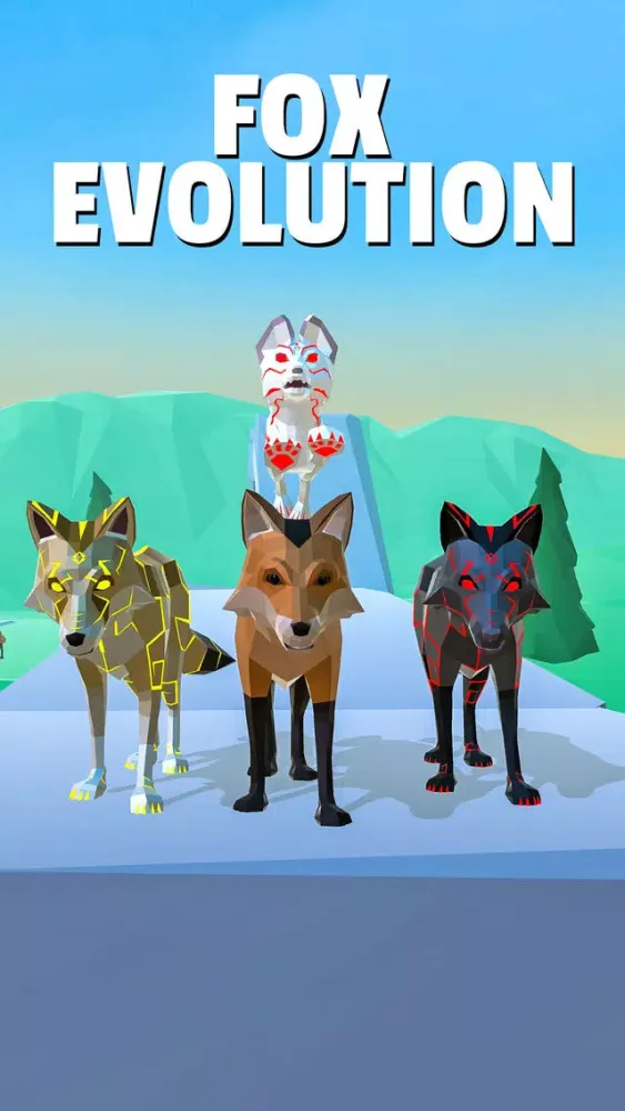 Fox Evolution - Snow 3D Forest स्क्रीनशॉट