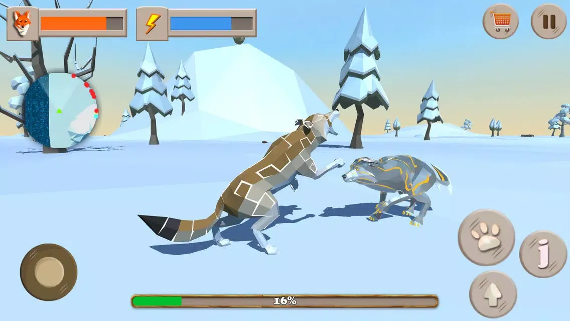Fox Evolution - Snow 3D Forest स्क्रीनशॉट