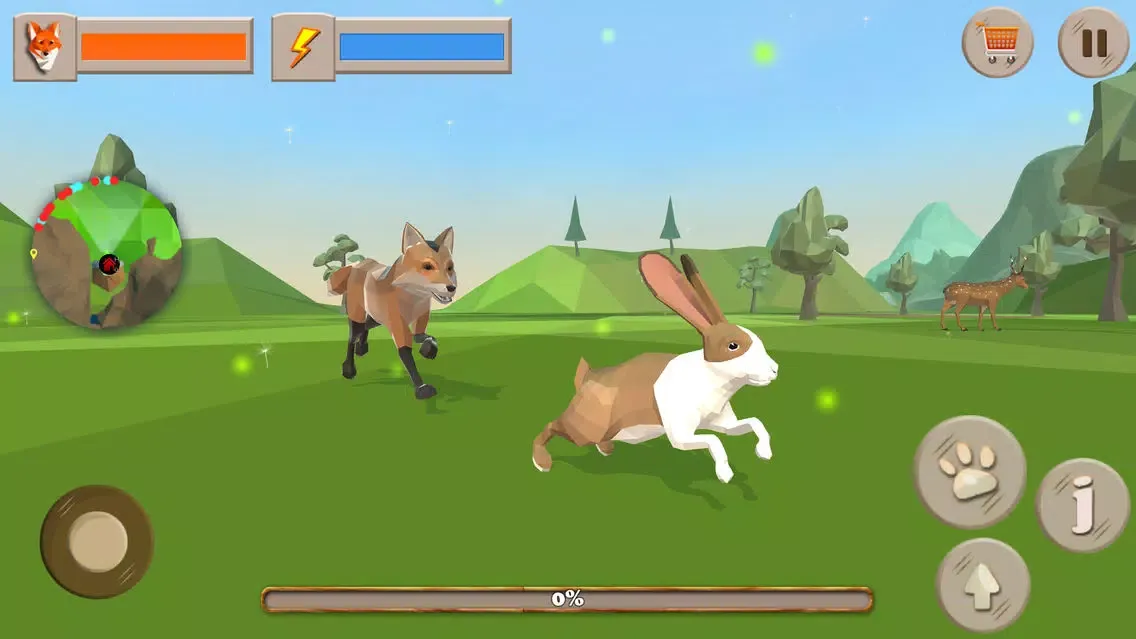 Fox Evolution - Snow 3D Forest स्क्रीनशॉट