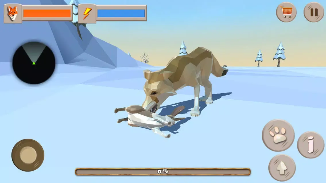 Fox Evolution - Snow 3D Forest स्क्रीनशॉट