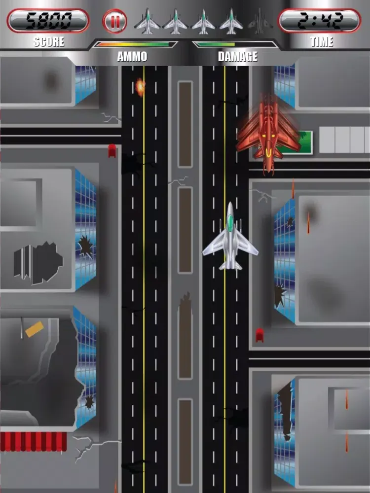 Airplane Combat Fire - Flying Fighting Airplanes Simulator Game iPad  스크린샷