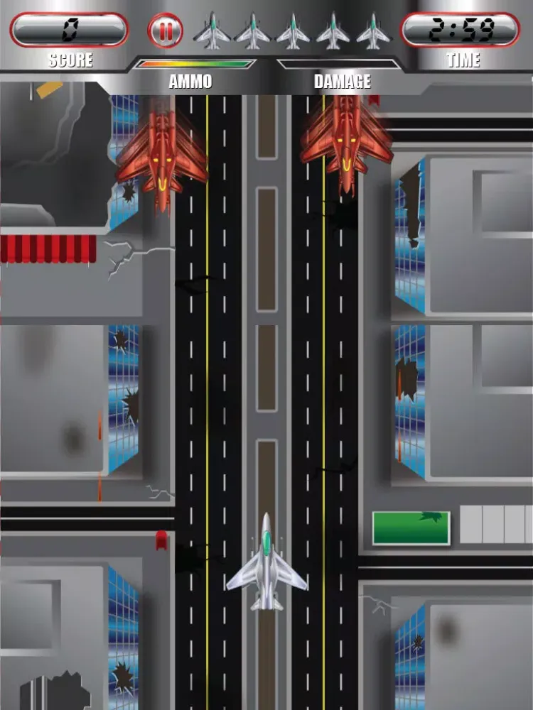Zrzuty ekranu Airplane Combat Fire Pro iPad 