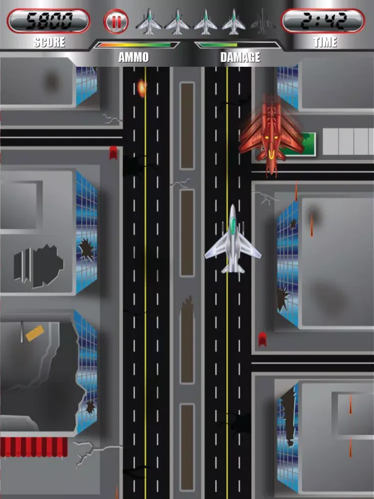 Zrzuty ekranu Airplane Combat Fire Pro iPad 