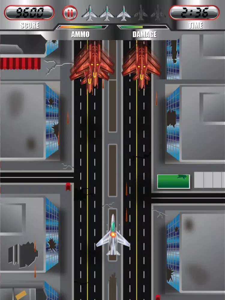 Zrzuty ekranu Airplane Combat Fire Pro iPad 