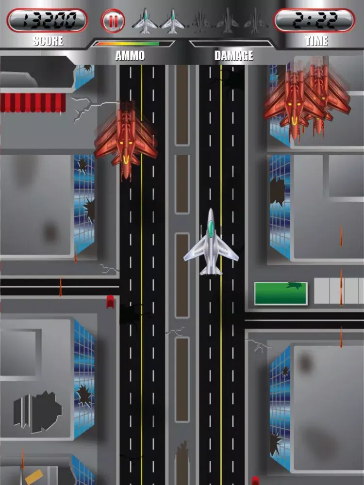 Zrzuty ekranu Airplane Combat Fire Pro iPad 