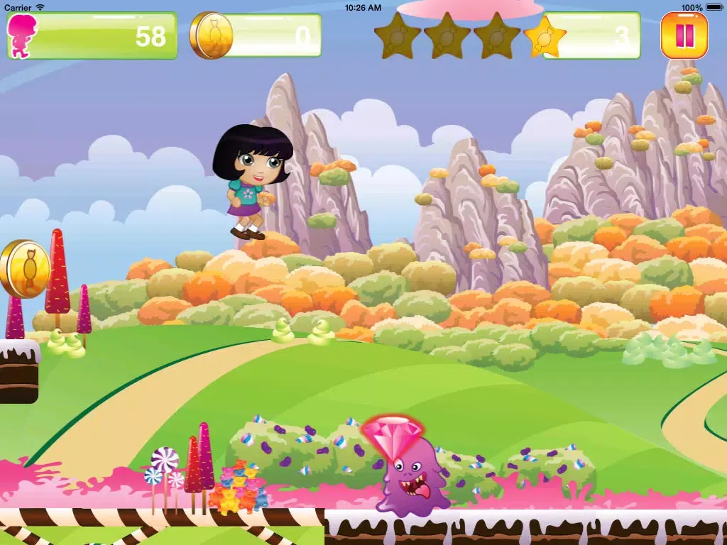 Candy World - Run Through Magical Land of Candies Free iPad  स्क्रीनशॉट
