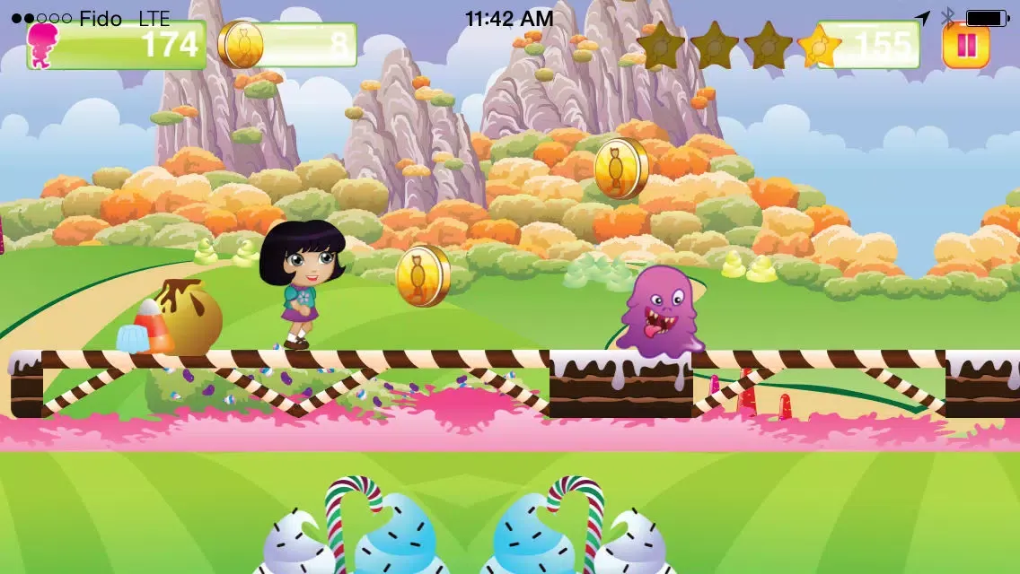Candy World - Run Through Magical Land of Candies Free स्क्रीनशॉट