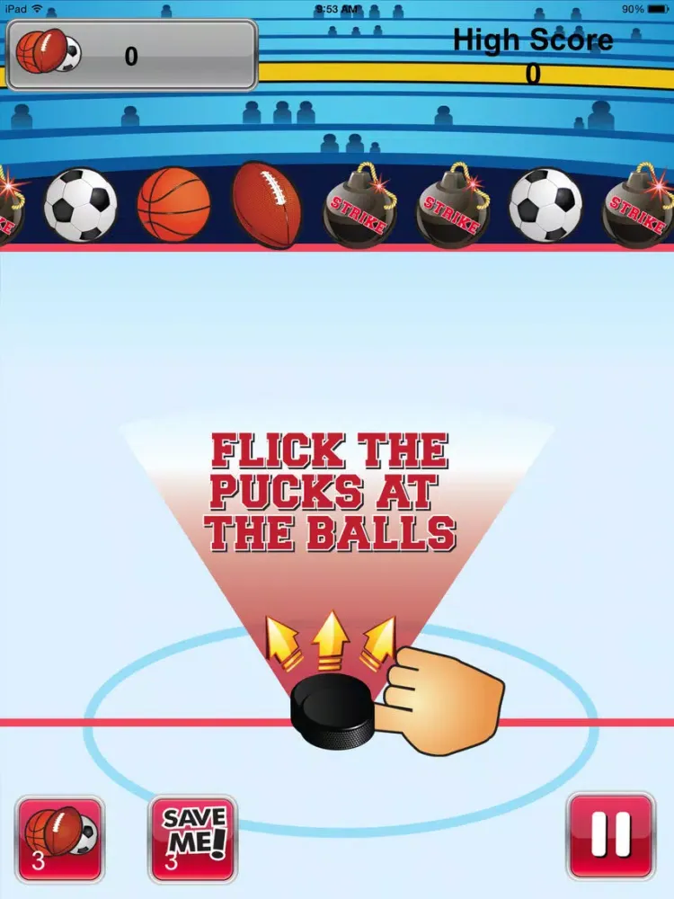 Скриншоты Flick That Ball - Flick The Puck To Hit The Soccer, Football or Soccer Balls iPad 