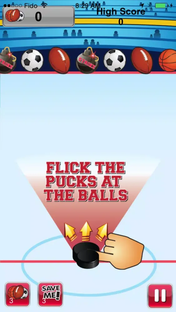 Скриншоты Flick That Ball - Flick The Puck To Hit The Soccer, Football or Soccer Balls