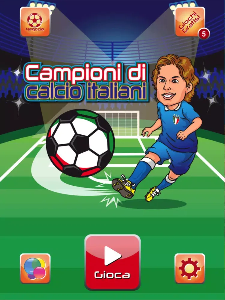 Capturas de tela do Soccer Game Italy Pro iPad 