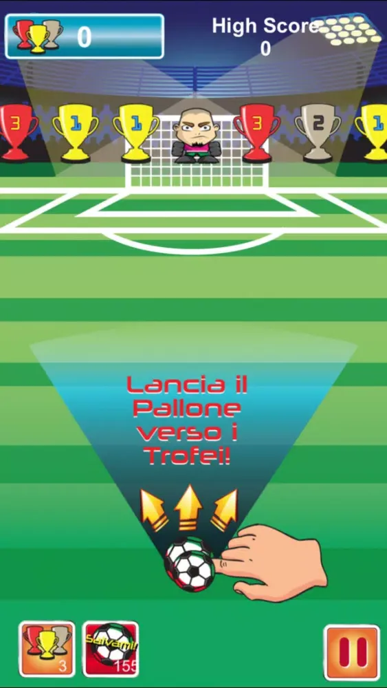 Capturas de tela do Soccer Game Italy Pro