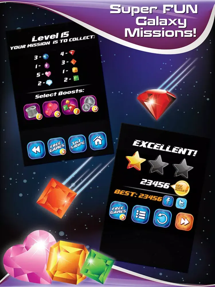 Jewels of the Galaxy Pro iPad  Screenshots