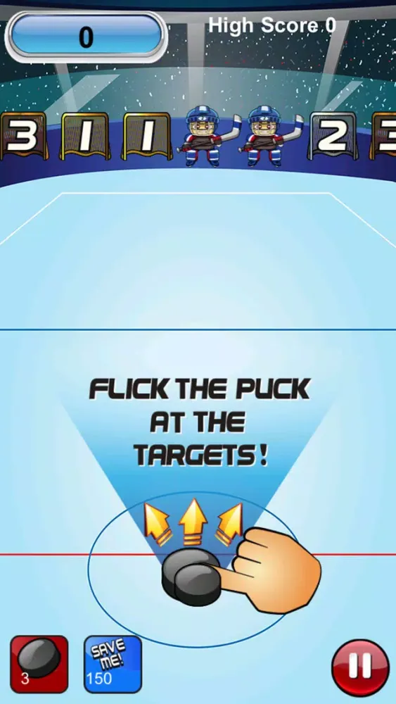 Zrzuty ekranu Hockey Flick Pro Version - The Great Hockey Game