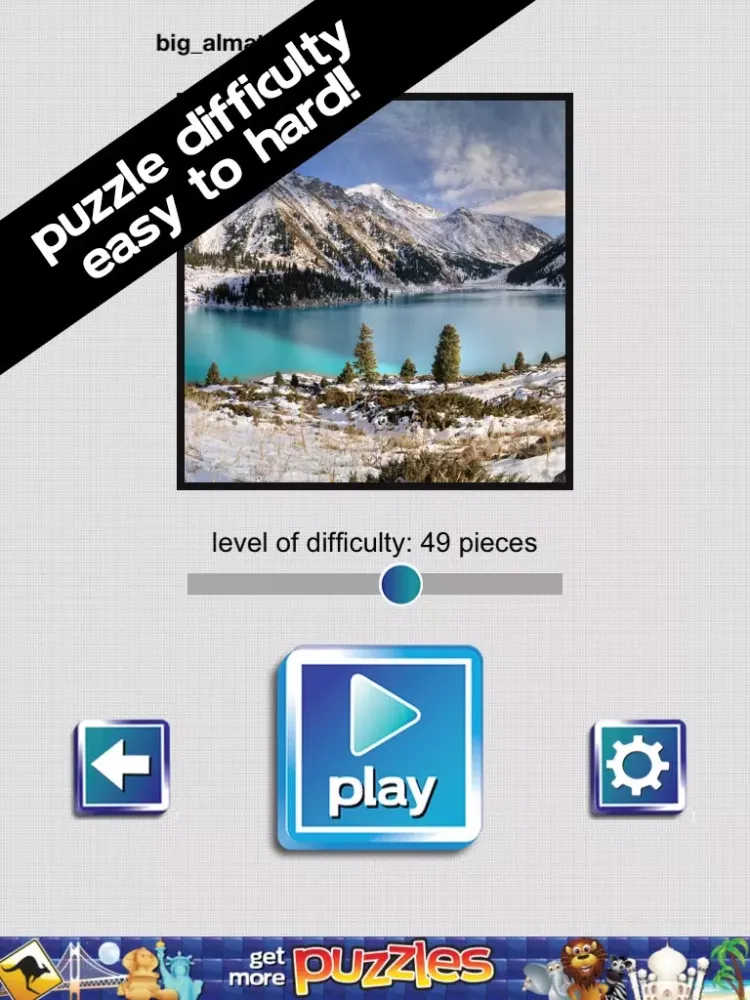 Winter Wonderland Puzzles - Snow, Penguins, Ice Castles and Moutains iPad 应用截图